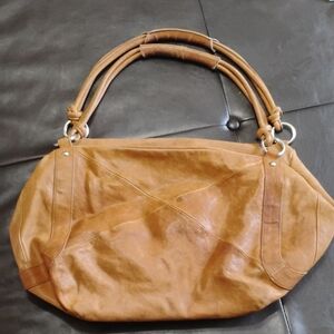 Steve Madden Tan Leather Shoulder Bag